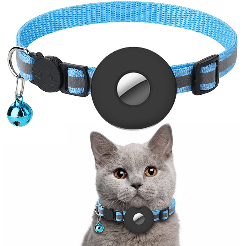 Airtag Cat Collar Airtag Pet Collar With Bell Airtag Reflective Collar — image 1