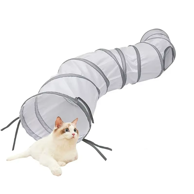 Cats Tunnel Foldable Pet Cat Toys Kitten Pet Training Interactive Fun Toy Tunnel Bored For Puppy Kitten Rabbit Play Tunnel Tube — image 4
