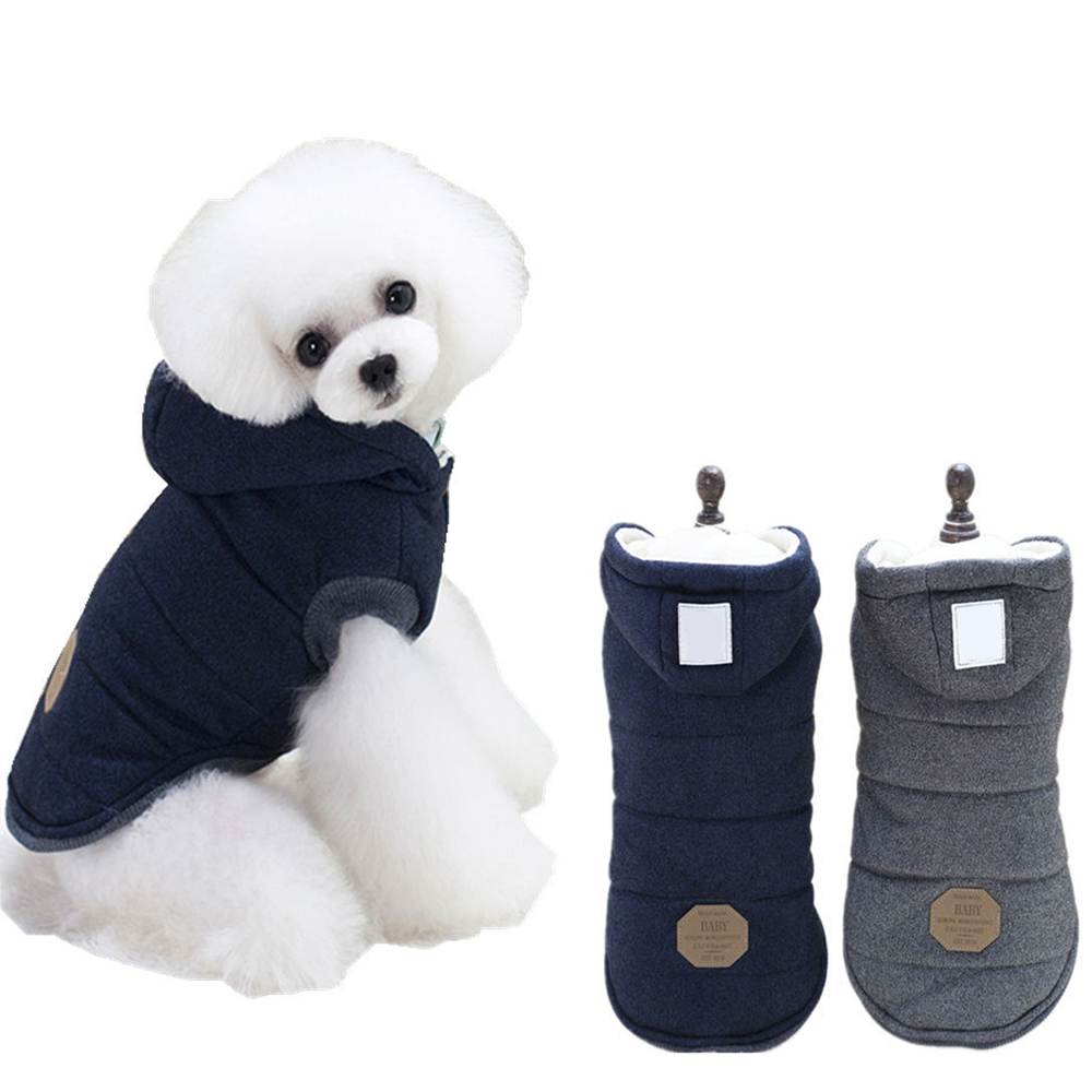 Pet Clothes Dog Clothes Autumn And Winter New Teddy Dog Pet Clothing Two Feet Cotton Clothes — image 1