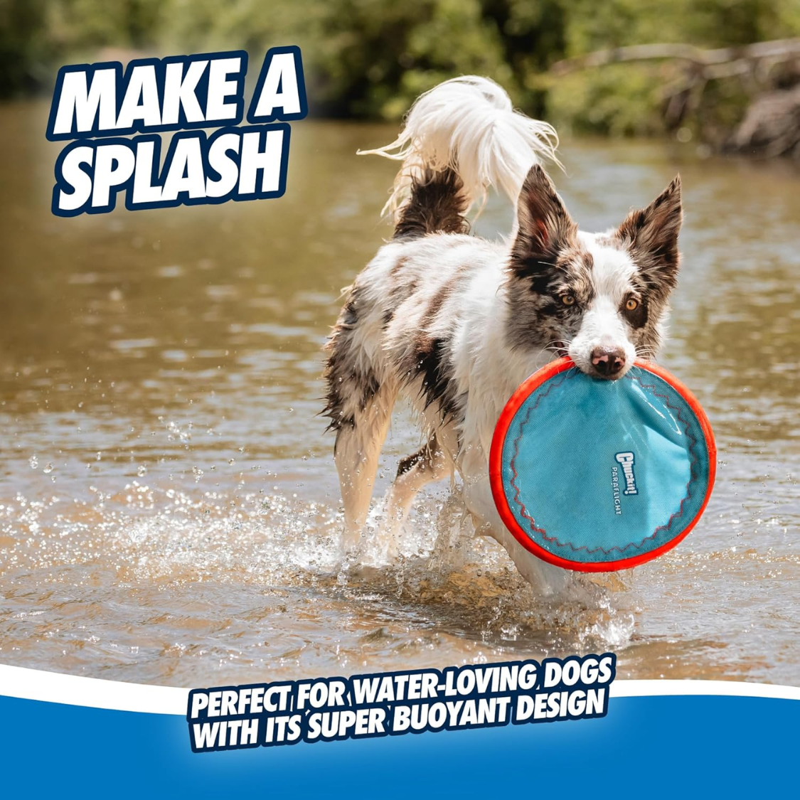 Disco Volador Paraflight para Perros: Juguete de Nylon Durable con Borde de Goma Suave para Perros Medianos y Grandes — imagen 4