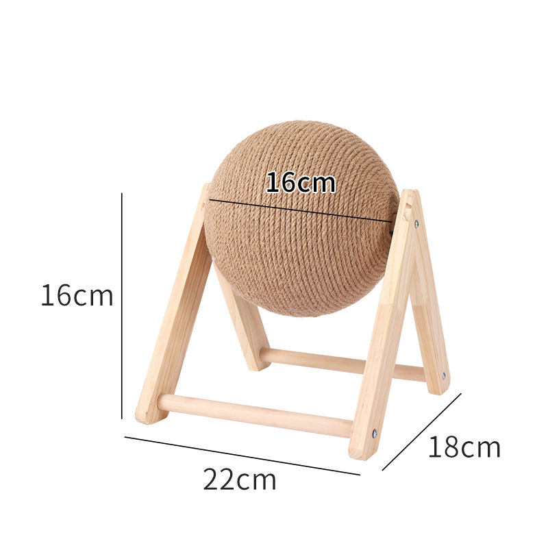 Tablero de Rasguño para Gatos Juguetes para Gatos de Madera Columna de Rasguño para Gatos Fácil de Limpiar Accesorios para Mascotas — imagen 2