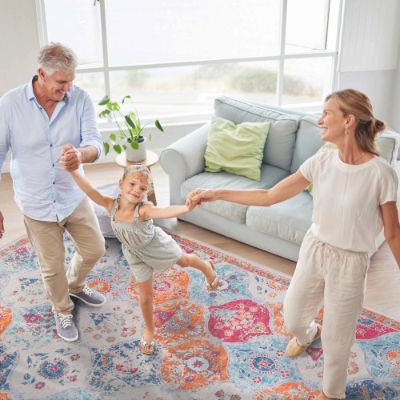 LOOM LUXE 5x8 Area Rug For Bedroom, Washable Rug, Low-Pile, Non-Slip, Non-Shedding, Foldable, Kid Pet Friendly - Area Rugs For Living Room, Bedroom, Kitchen Wedding Gift — image 14