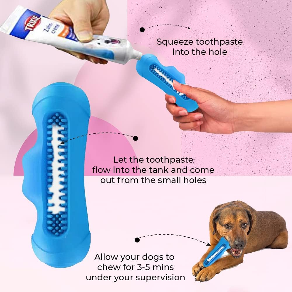 Goofy Tails Dog Toys | Rubber Crazy Monster Squeaky Toys For Dogs| Dog Dental Stick Toy For Medium And Large Breeds| Toy For Aggressive — image 5