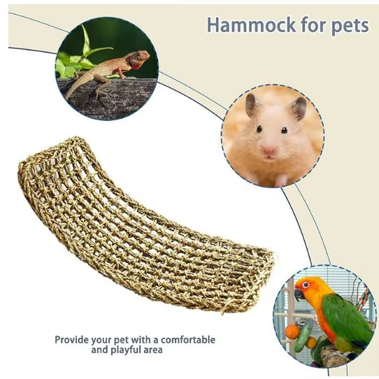 Hamaca de Pasto para Dragón Barbudo, Cojín Cama para Mascotas, Columpio Reposadero para Camaleones, Lagartos, Geckos, Serpientes e Iguanas — imagen 1
