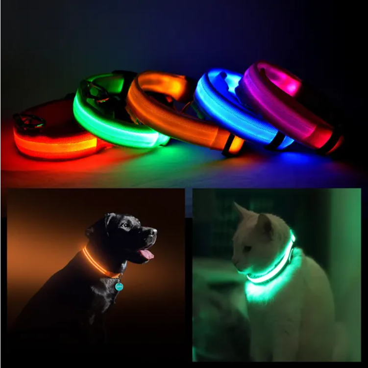 Collar de Seguridad LED para Mascotas con Halo — imagen 1