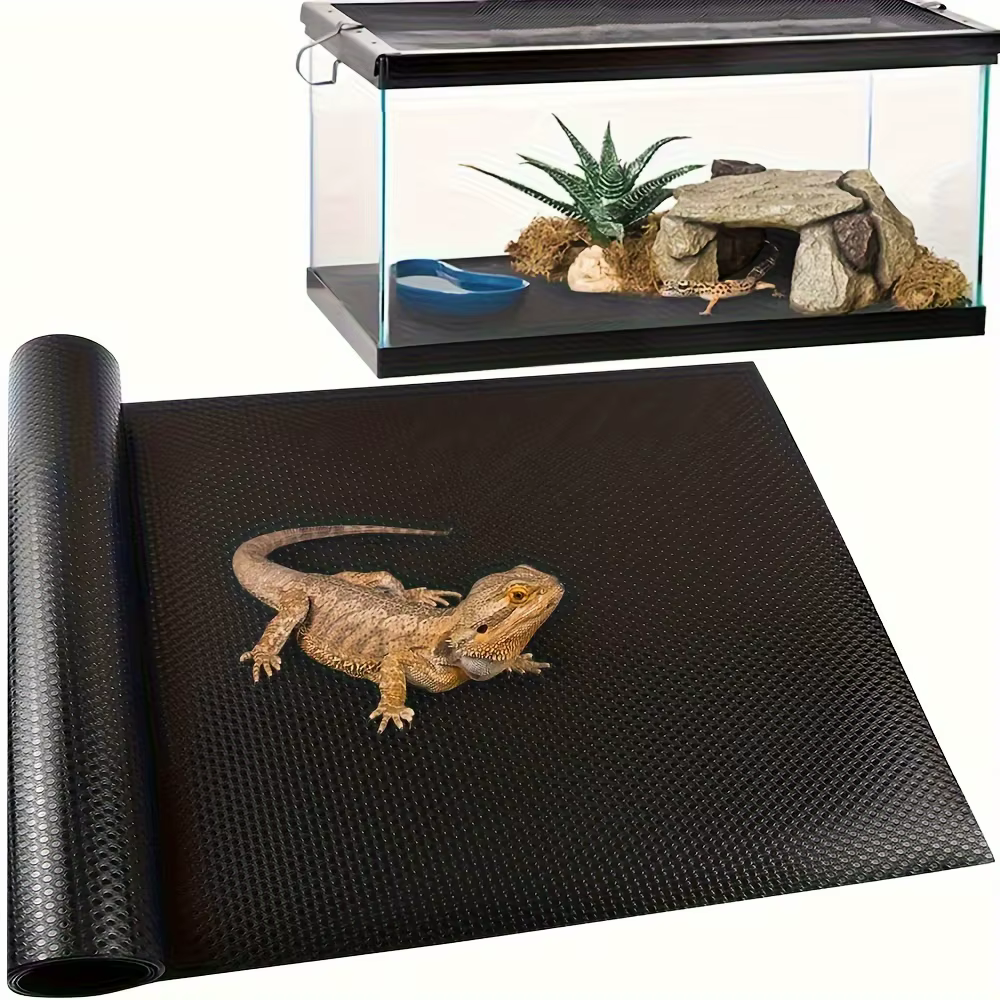 Mat for Reptile Terrariums, Suitable for Amphibians, Designed for Bearded Dragons, Leopard Geckos, Snakes, And Turtles.Cut to Size — image 2
