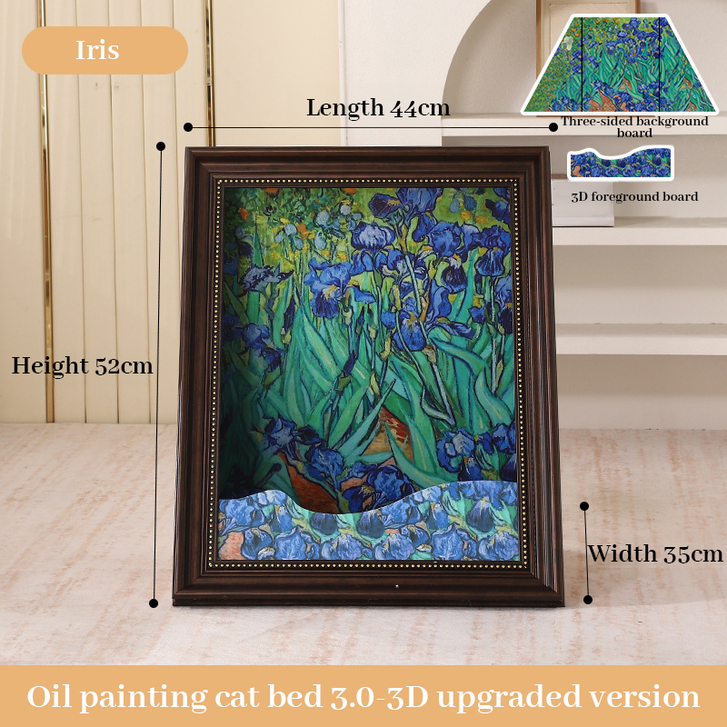 Rascador para Gatos Mona Lisa en 3D con Marco de Pintura al Óleo Removible — imagen 10