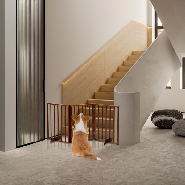 Reja para Mascotas Plegable Marrón, Paquete de 3 — imagen 10