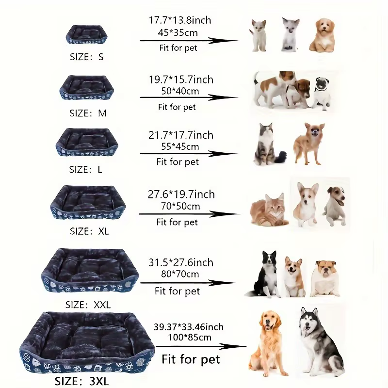 Pet Dog Bed Sofa Mats Winter Pet Products Coussin Chien Accessories Dogs Basket Supplies For Large Medium Small House Cat Bed — image 2