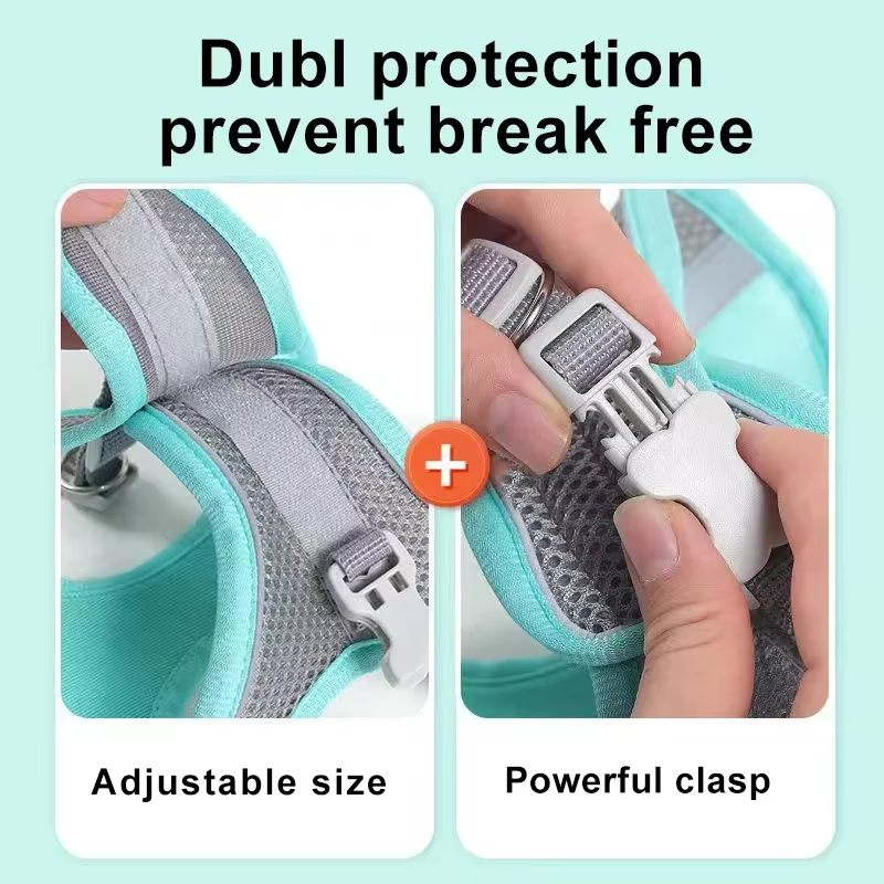 Conjunto de Arnes y Correa para Perros Pequeños - French Bulldog, Chihuahua, Pug - Líderes Deportivos Seguros para Caminatas al Aire Libre con Ajuste para Cachorros — imagen 4