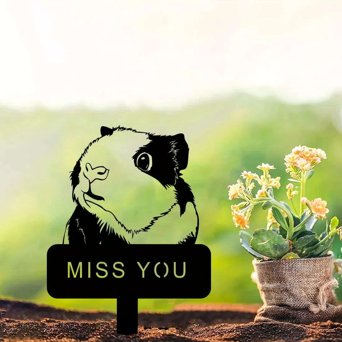 CIFbuy Custom Engraved Pet Memorial Stone Personalized Pet Grave Marker with Urn Garden Decor Sympathy Gift — image 3