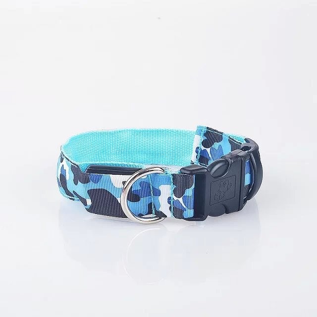 New Pet Led Cat Collar Waterproof Usb Rechargeable Nylon Flashing Light Up Led Dog Collar — image 8
