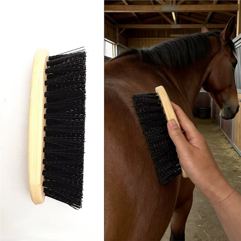 【Reducción de precio !!】Kit de aseo completo para caballos de 5 piezas: peine, cepillo corporal, recogedor de cascos y más para caballos y ponis — imagen 2