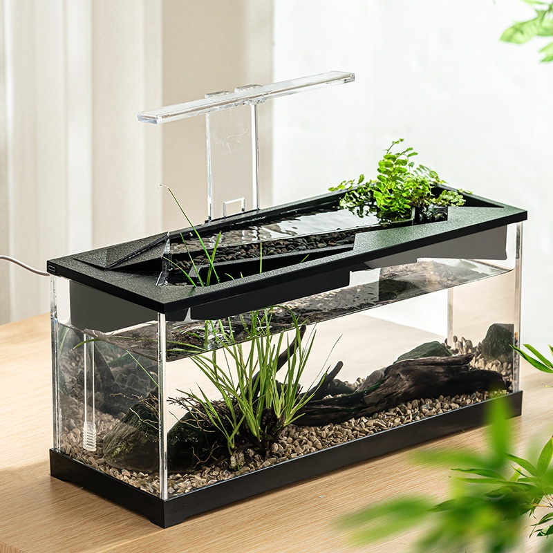 Acuario Todo en Uno de Acrílico con Filtro, Calefacción Circular e Iluminación Integrada — imagen 3