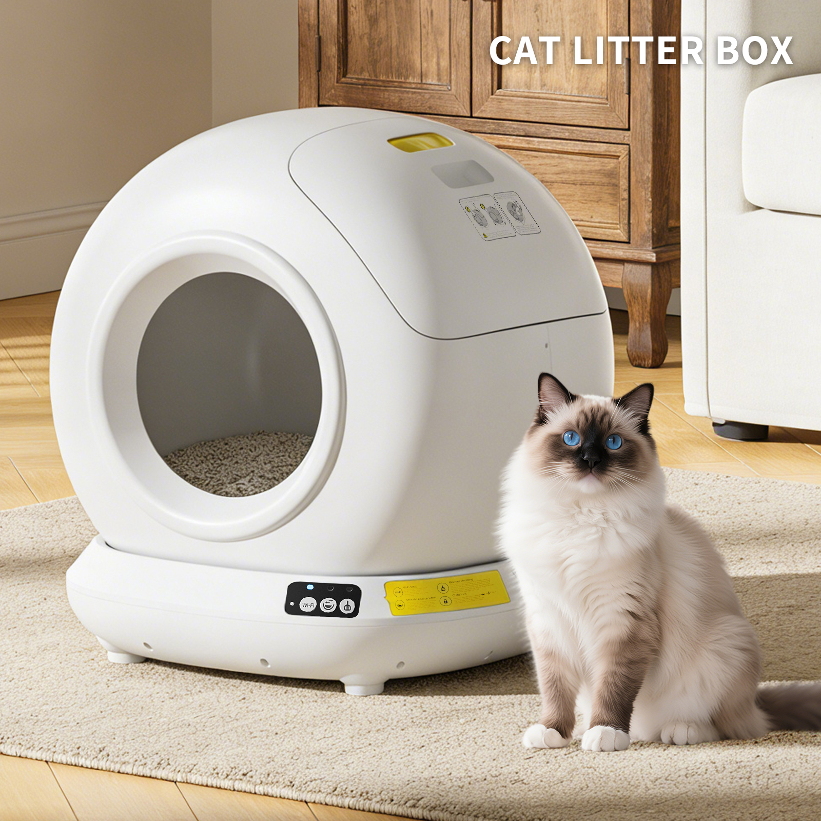 Solo Recogida en Tienda - Caja de Arena Automática para Gatos Completa — imagen 1