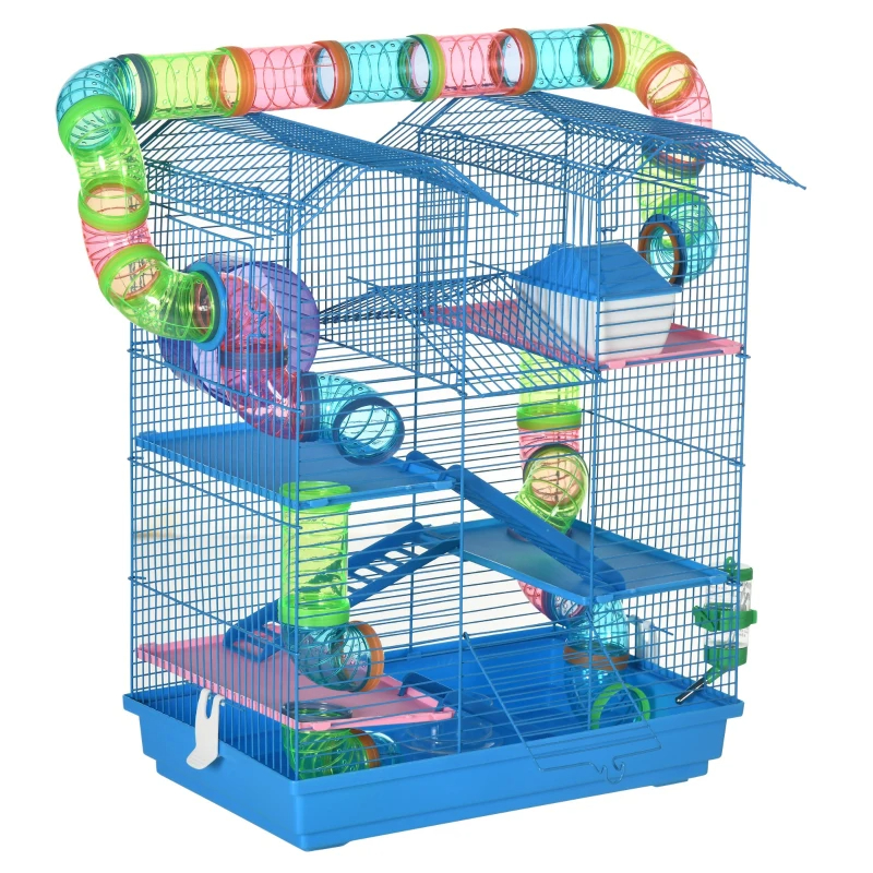 Caja para Hamsters de 18,5 pulgadas con 5 Niveles y Tubos — imagen 4