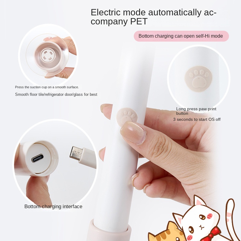 Juguetes eléctricos para gatos con función de burla automática que se puede sujetar en la mano — imagen 2