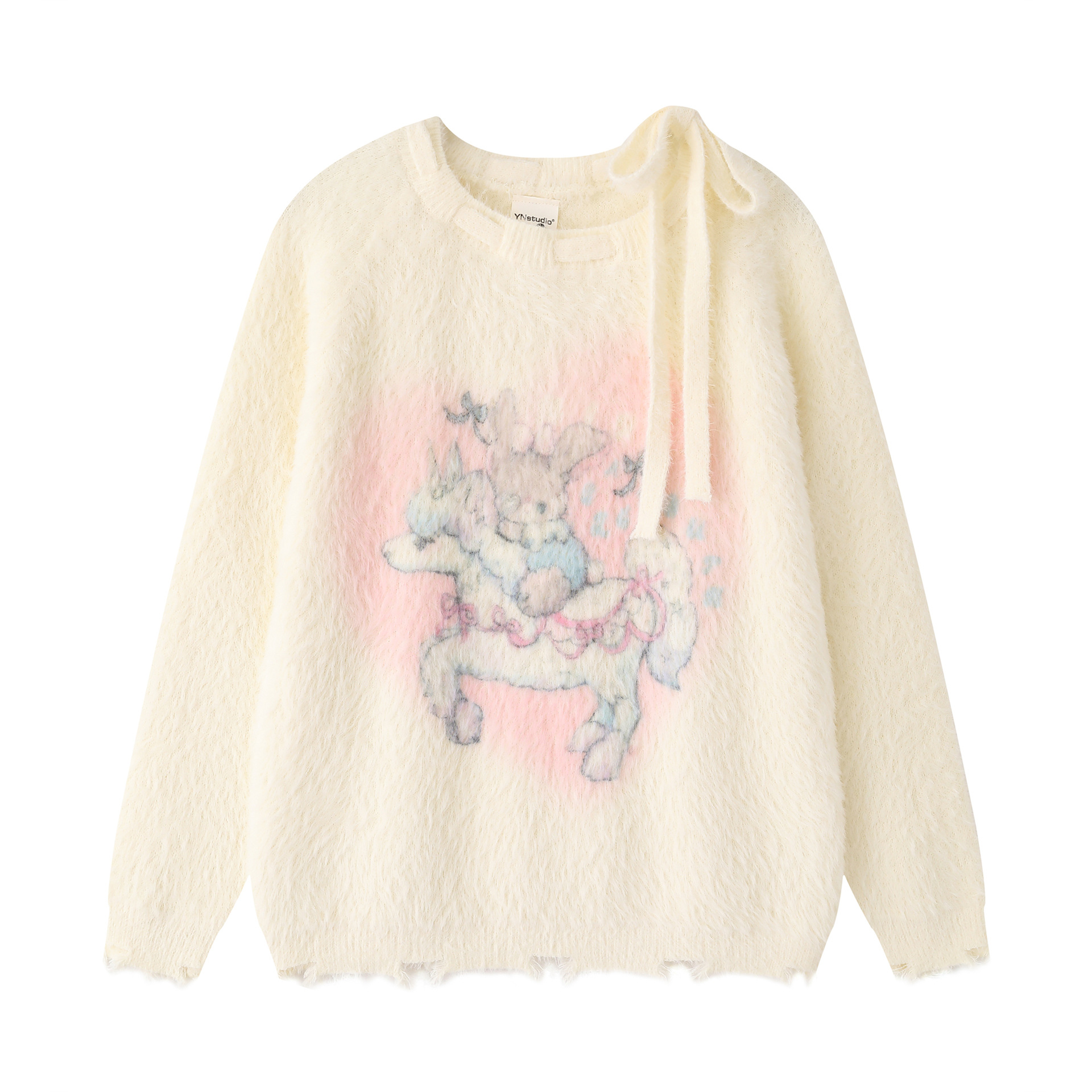Horse rabbit jacquard sweater — image 7