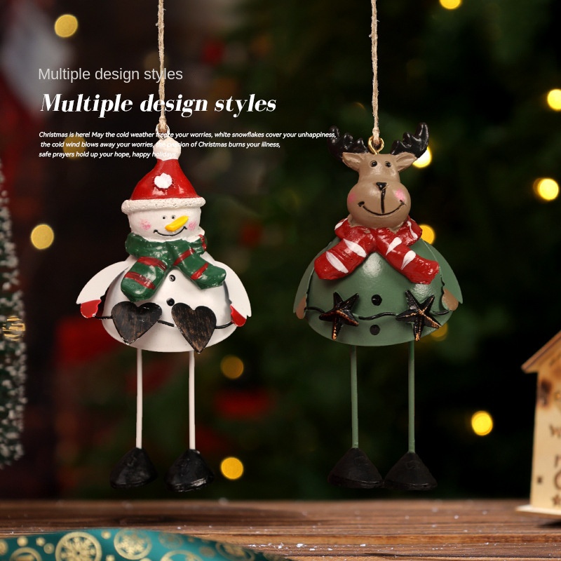 Christmas Reindeer Santa Claus Hanging Ornament, Christmas Tree Decoration Kids' Costume Gift Accessory — image 3