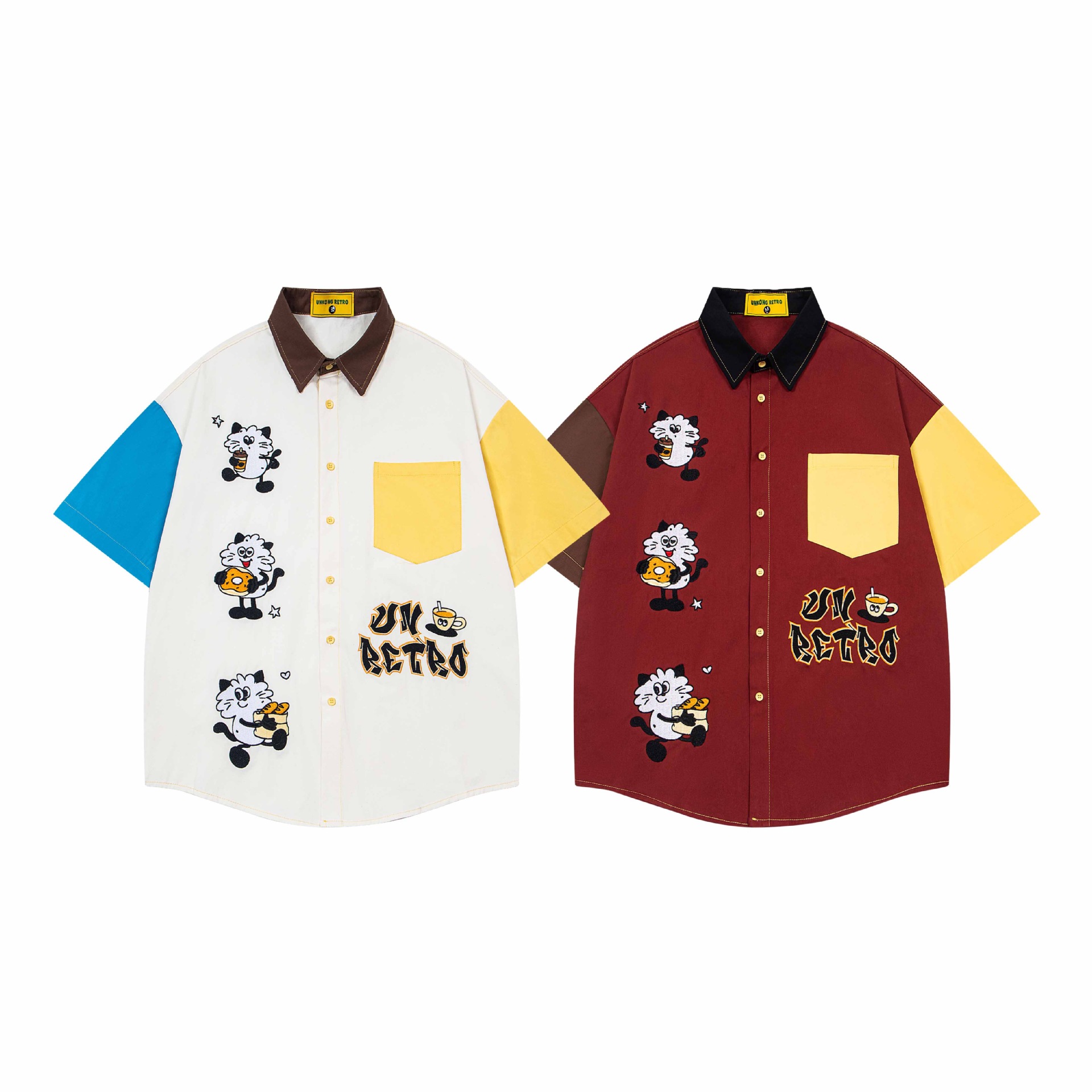 Cat Coffee Embroidered Short Sleeve — image 6