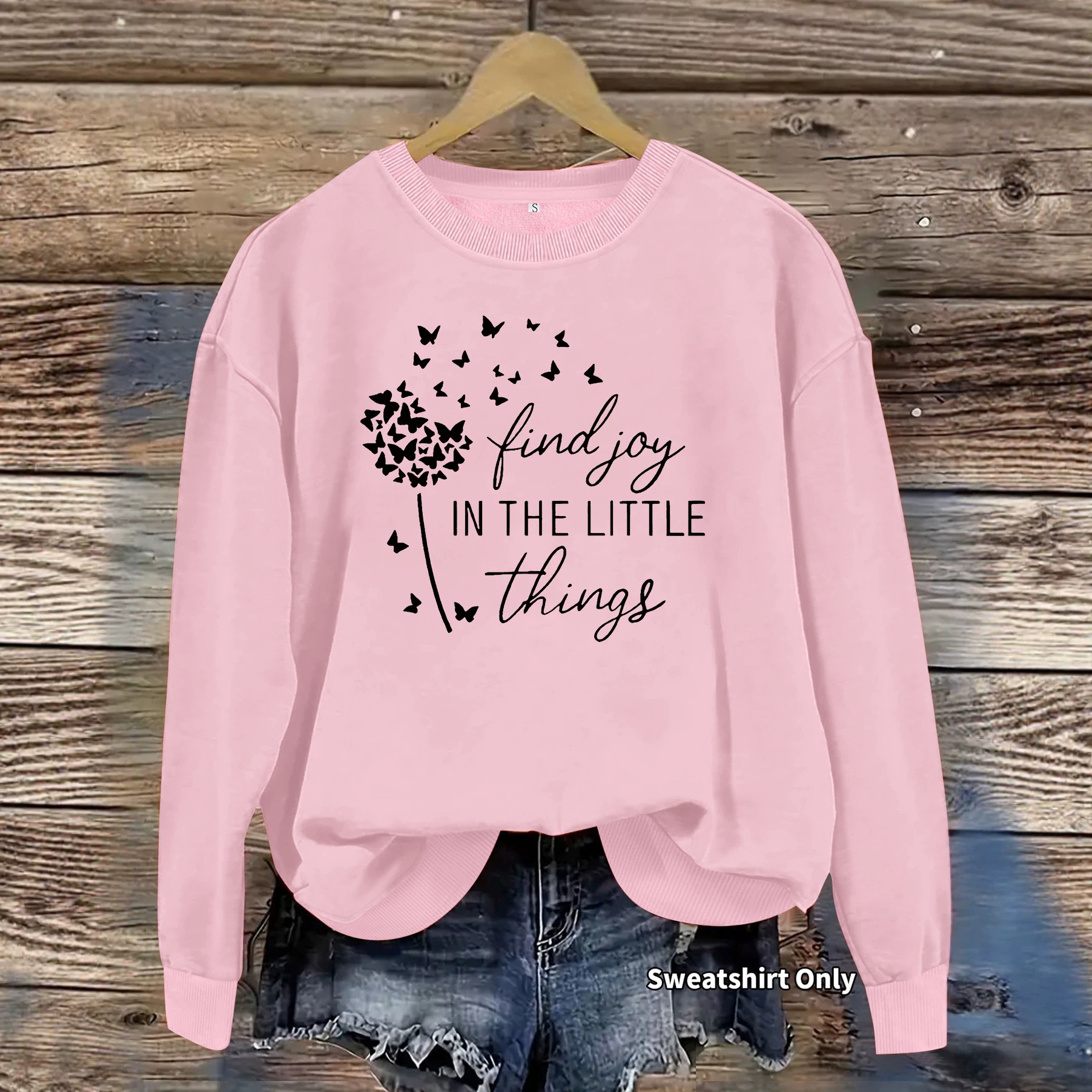 Butterfly dandelion printed hoodie — image 5