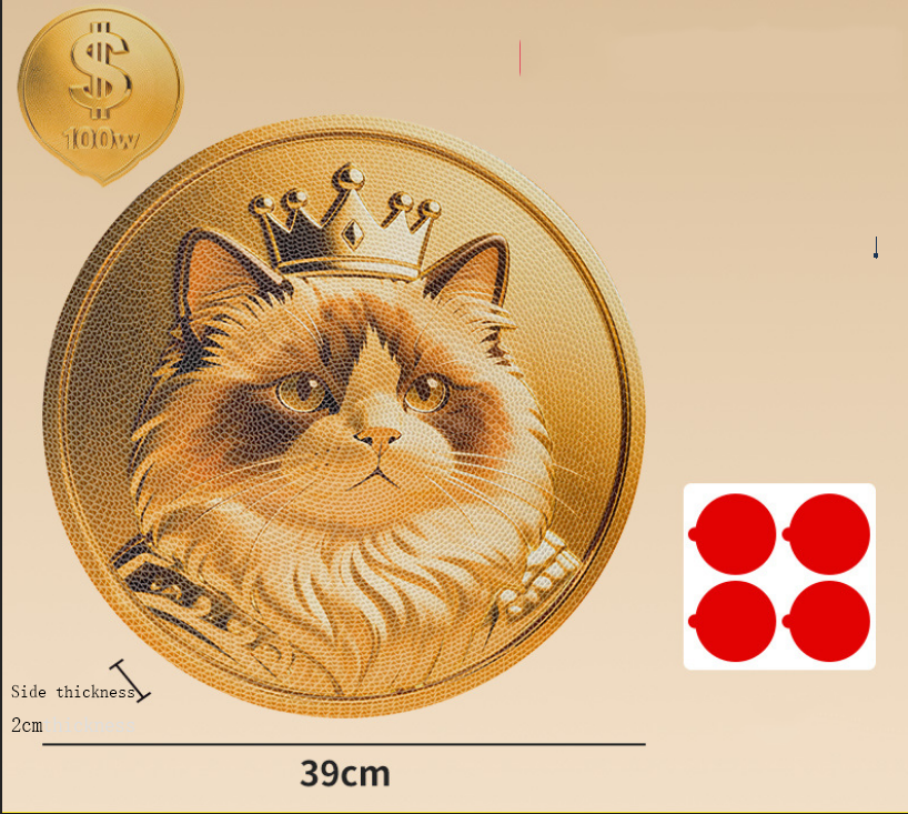 Original Corrugated Cardboard Cat Scratcher Wall-Mounted Rotating Vinyl Record Style Cat Scratch Board Oil Painting Design Cat Claw Board Gift — image 9