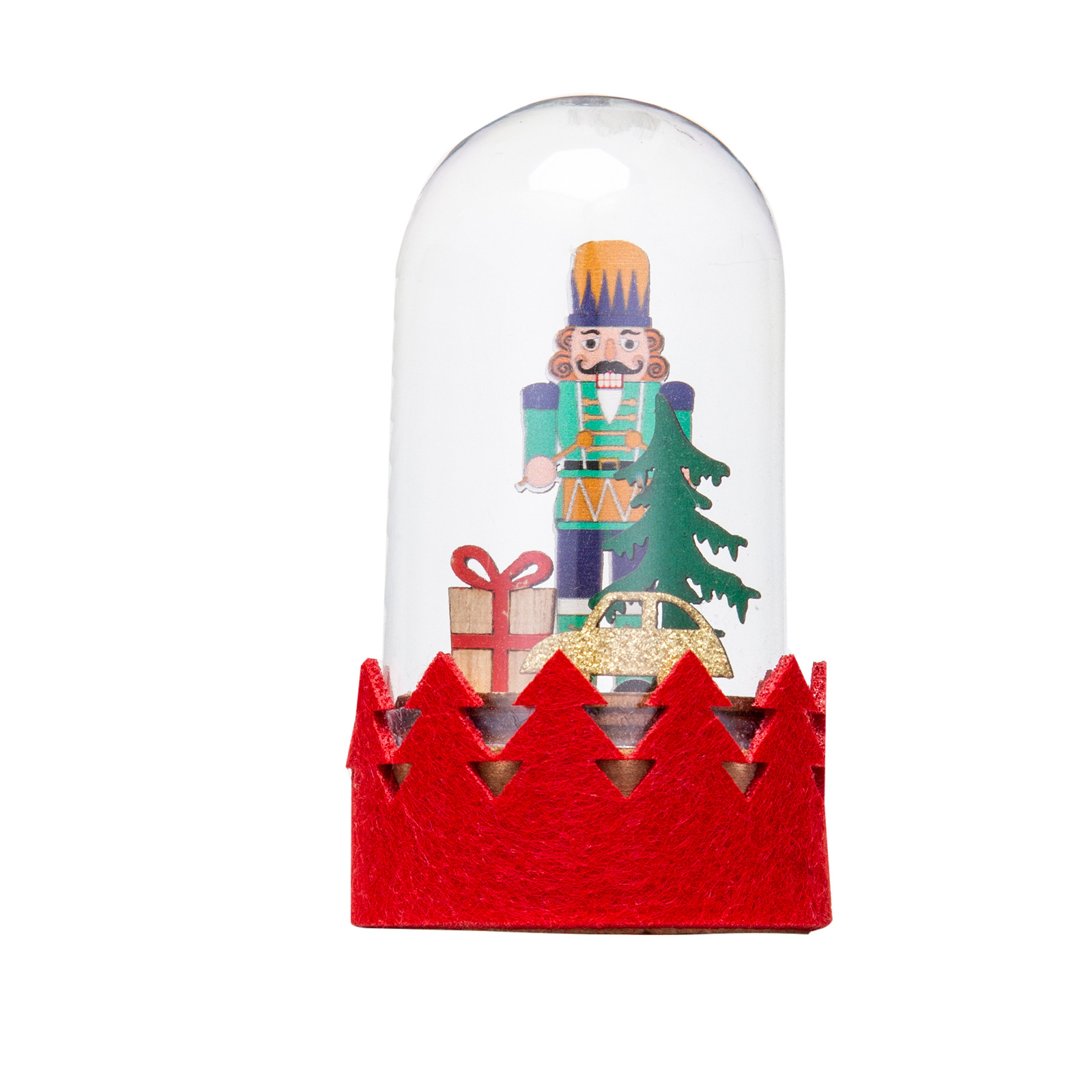 Christmas Decoration LED Wooden Figurine Cartoon Santa and Reindeer Window Display Decor — image 10