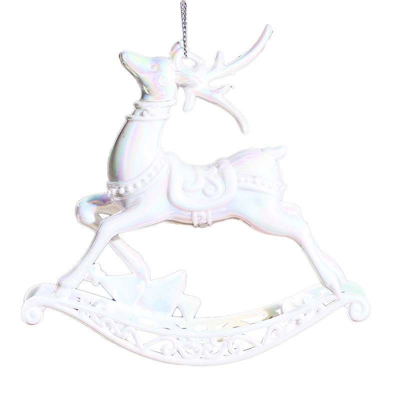 Creative Transparent Acrylic Christmas Tree Ornaments - Snowflake, Reindeer, Angel, Girl Decorations — image 6