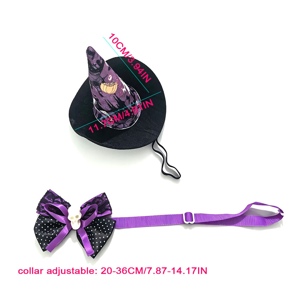 Fashion Halloween Pet Bat Wings Hat Bow Tie Set for Cats and Dogs — image 4
