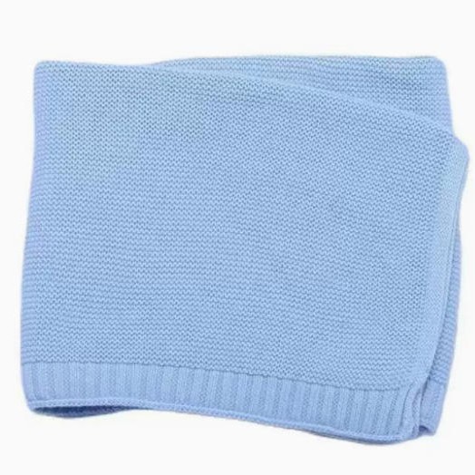 Cotton Knitted Baby Blanket with Embroidered Bear and Personalized Name, Soft Infant Car Seat Cover and Nap Blanket — image 15