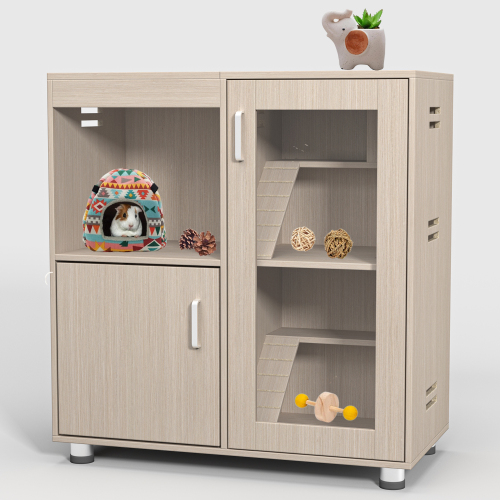 Caja para Conejos de 4 Niveles, Caja para Hamsters de Madera con Almacenes — imagen 1