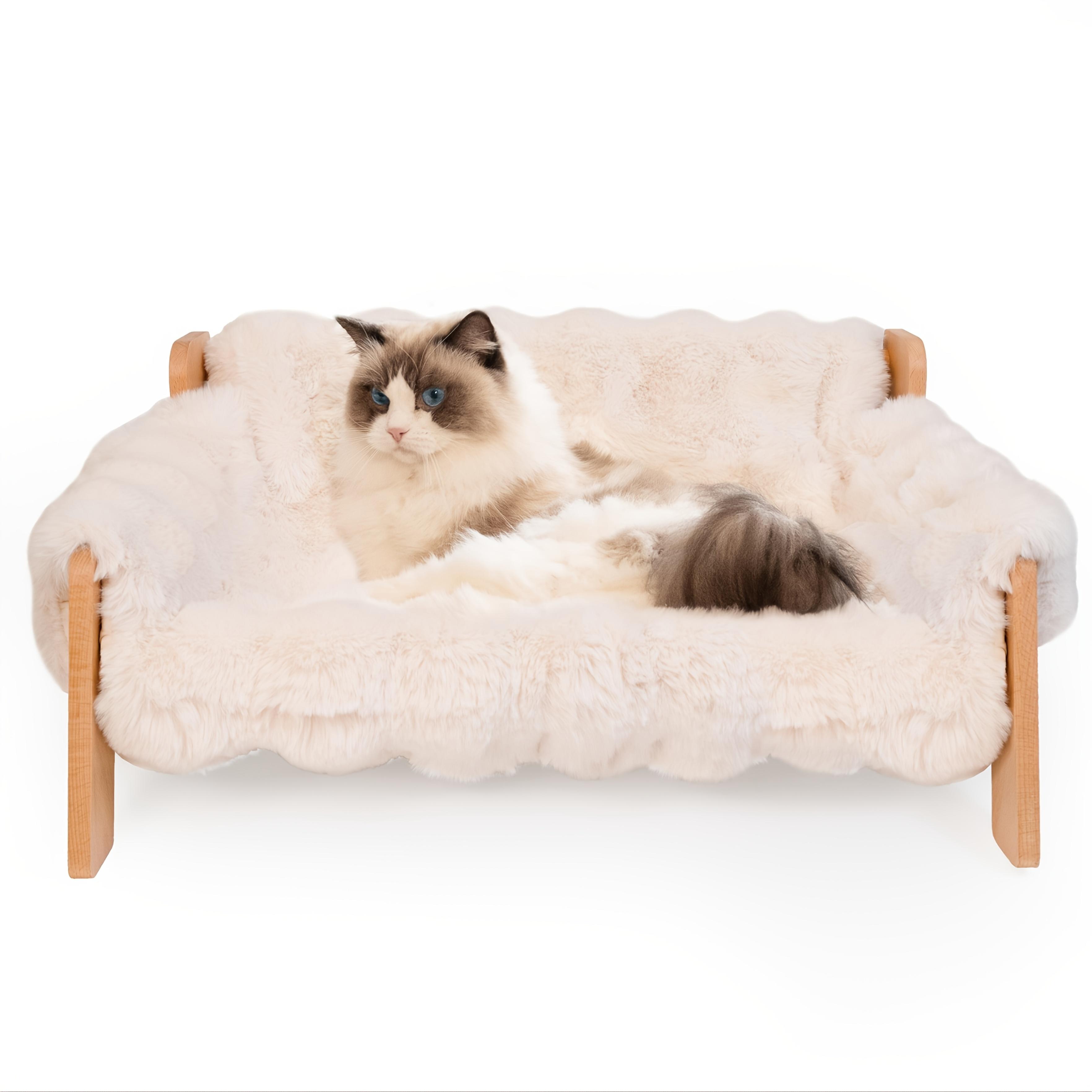Cat Sofa Bed, Soft Plush Pet Sofa With Removable And Washable Cover, Non-slip Edge, Suitable For Indoor Cats And Small Dogs — image 2