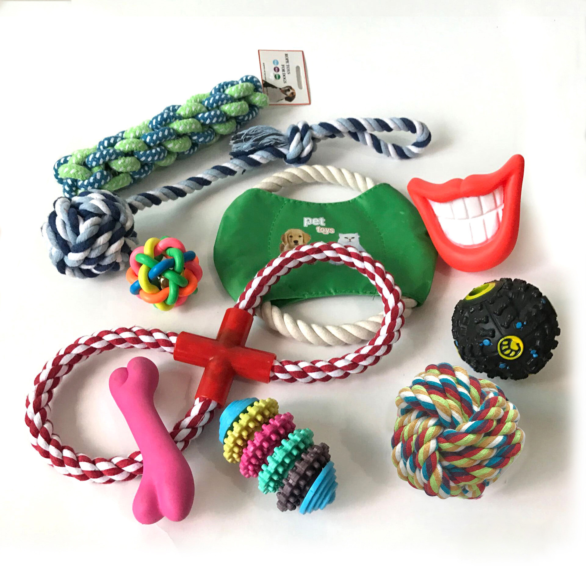 Conjunto de Juguetes para Perros - Mordedor de Cuerda de Algodón — imagen 3