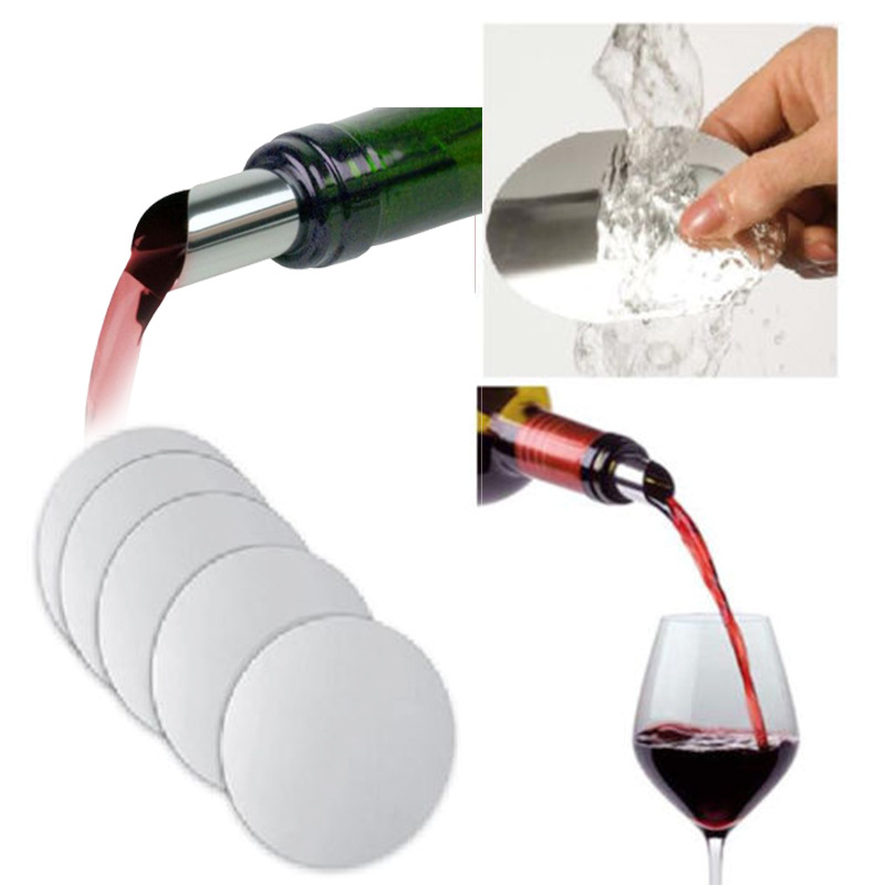 Vertedor de Vino Redondo de Papel Aluminio, Pico Vertedor de Vino, Material Ecológico PET — imagen 4