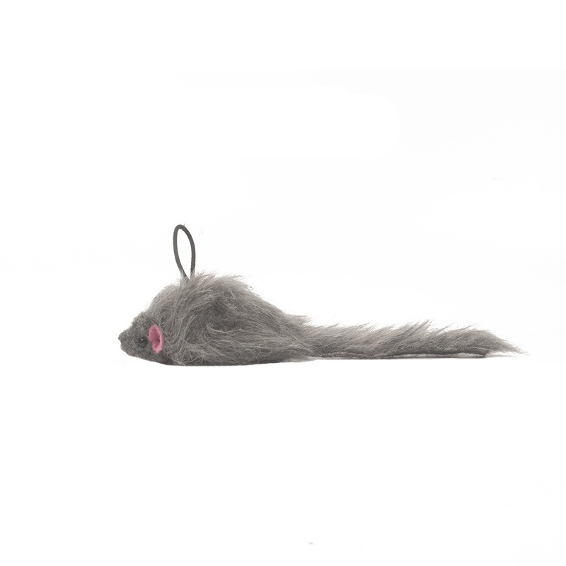 Clip triangular para colgar en la puerta: pequeño ratón que juega con el juguete de gato en suspensión — imagen 3