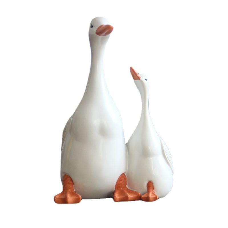 Garden Ornaments Simulation Mother-Daughter Duck Courtyard Decoration Micro-Landscape Ornaments Resin Crafts — image 2
