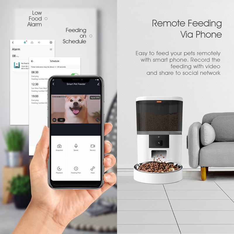 Video Camera With Adjustable Performance Pet Feeder — image 12