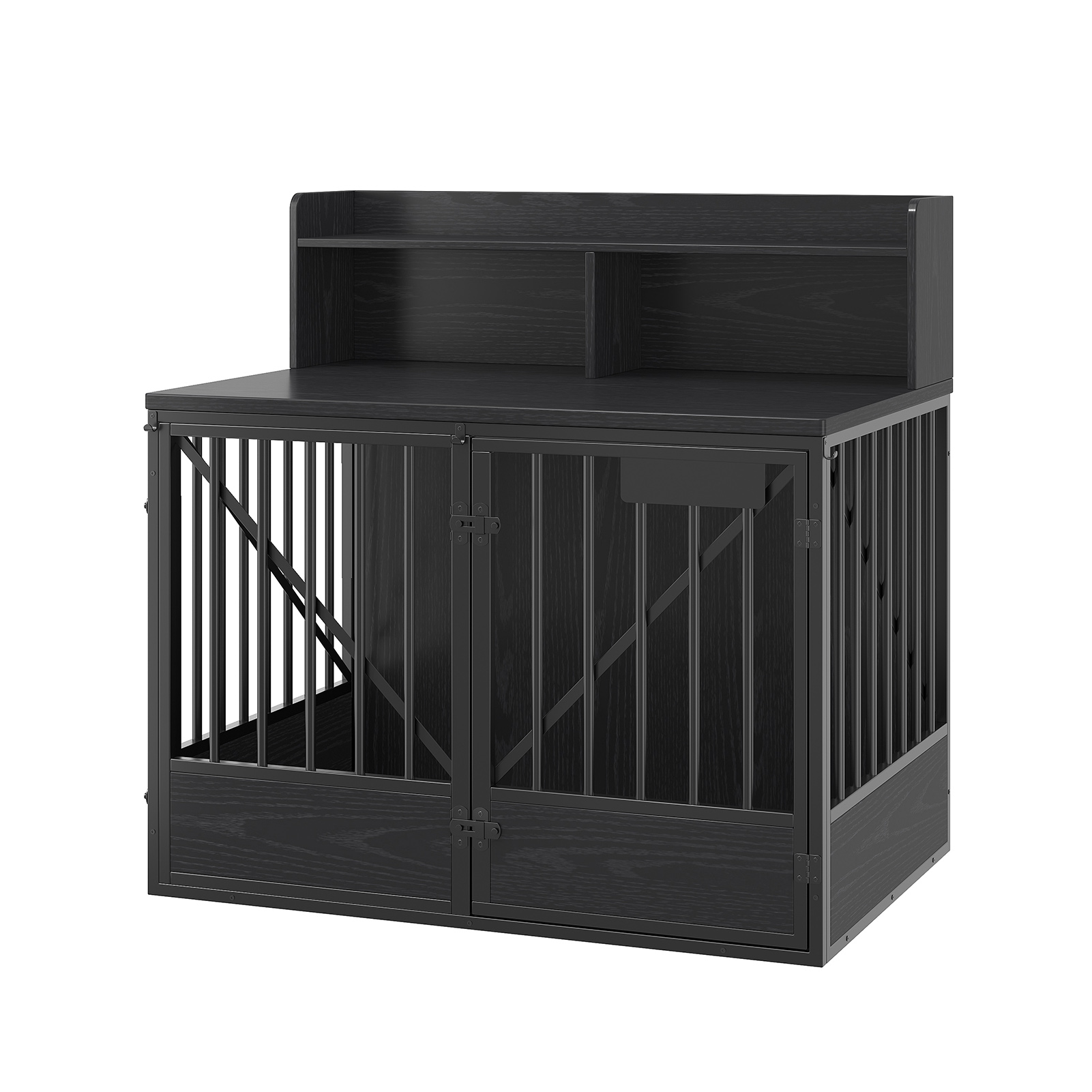 Dog Crate Large Capacity Multifunctional Spacious Top Pet Kennel With 2 Open Storage Compartment — image 1
