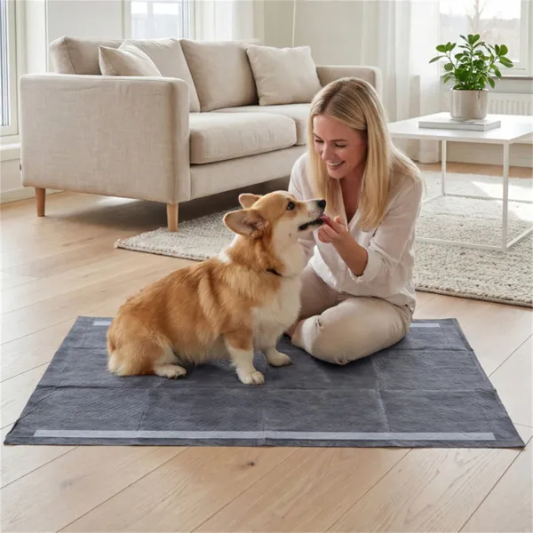 Paquete de 150 Planchas de Carbono Activado para Perros, 35,5"x24", Gran Tamaño 6 Capas Control de Olor para Entrenamiento Canino — imagen 4