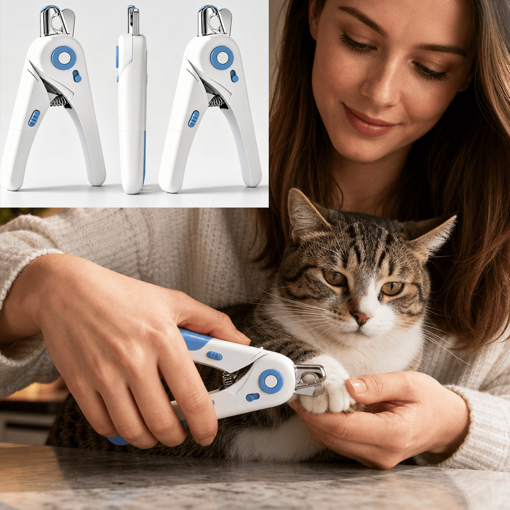 Pet Nail Clippers For Cats & Dogs, Professional Upgraded Pet Nail Trimmer With Safety Guard, Non-Slip Handle, Pet Grooming Tool For Small Medium Pets — image 1