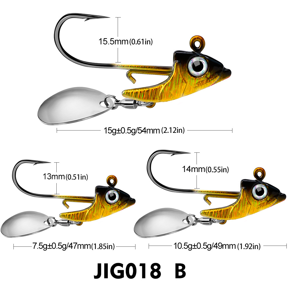 Gancho de Jig con Contrapeso Suave para Pescar en Agua Profunda, Accesorios de Pesca — imagen 6