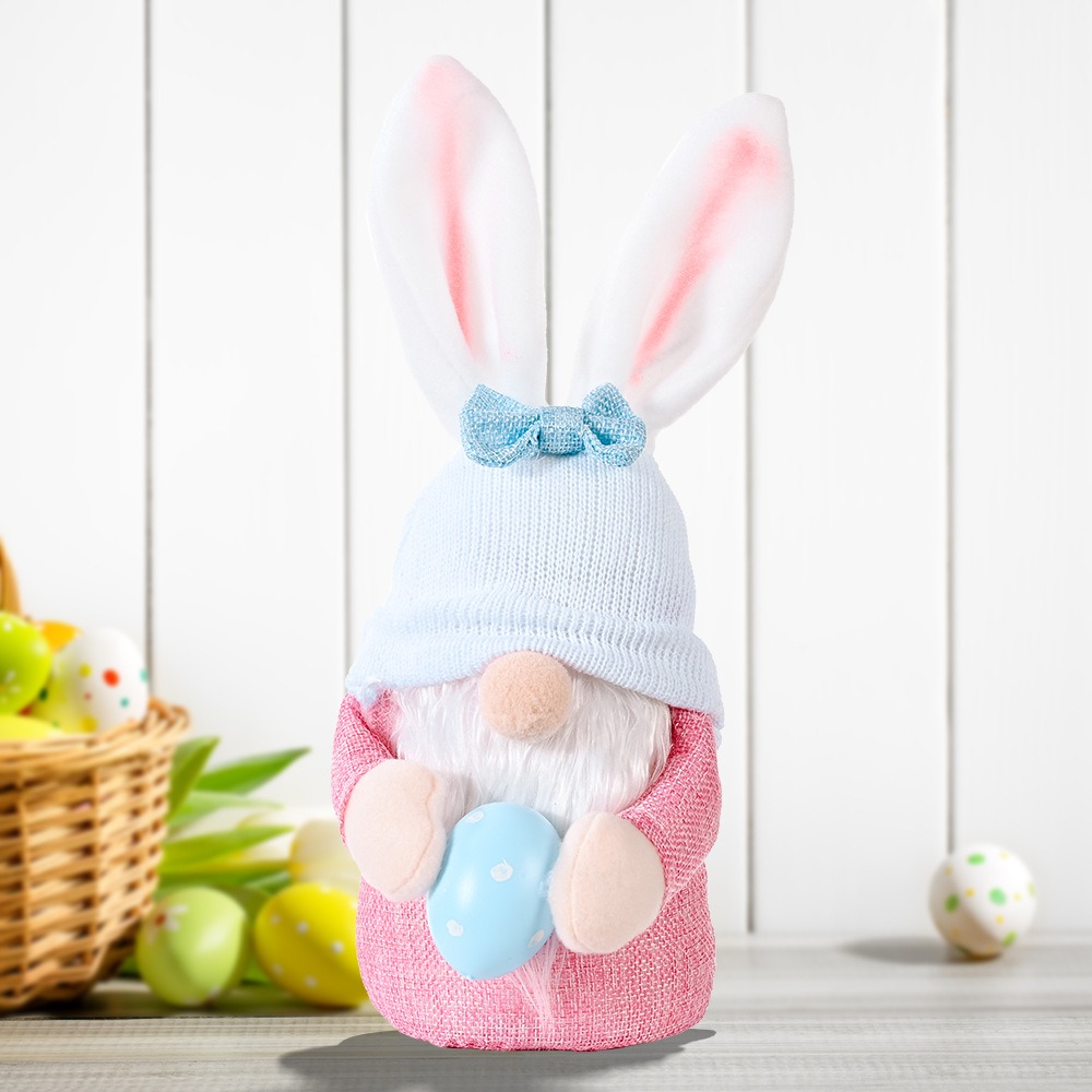Nuevos Suministros Decorativos de Pascua Creativos Muñecos Conejitos Ojos de Cordero Figuras de Huevo Regalo — imagen 3
