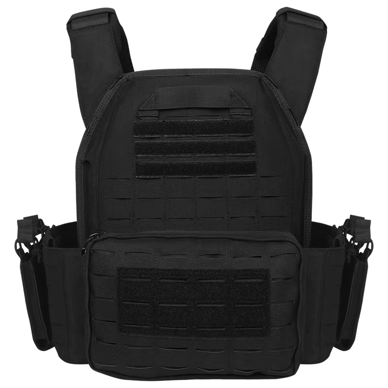 Chaleco táctico de combate Artex 6094, nuevo, ligero, de liberación rápida, corte láser, negro, equipo portador para airsoft y equipo de combate — imagen 2