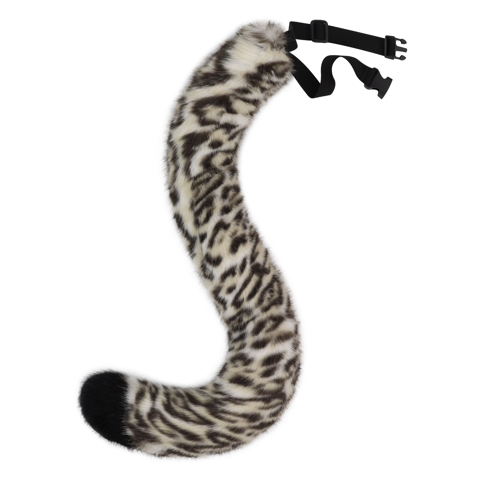 Halloween Animal Tail Headwear Set Costume Party Cosplay Snow Leopard Animal Ears Headband with Tail Prop Set — image 2
