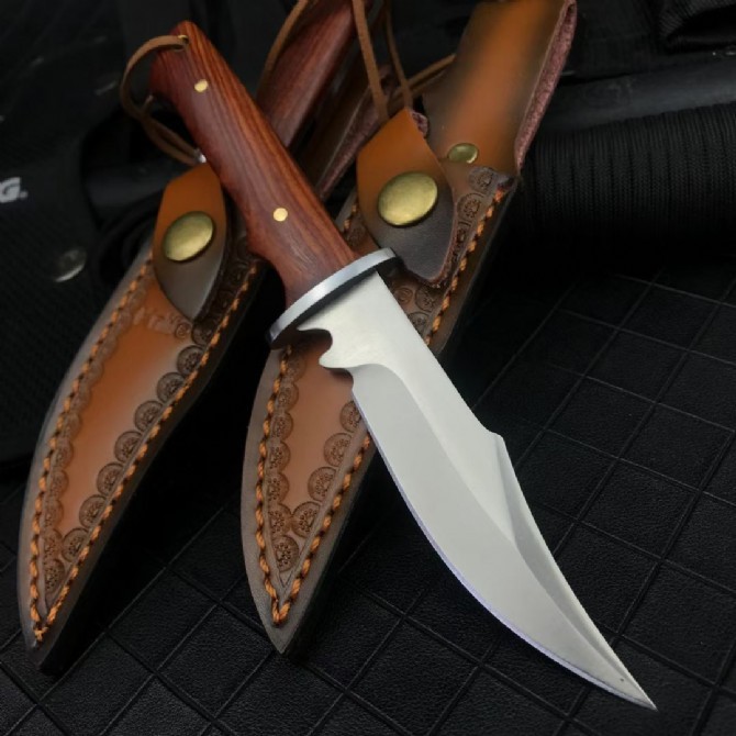 Cuchillo de caza y pesca mini recto, mano, camping, caza, pesca submarina, herramienta de emergencia para hombre regalo — imagen 4