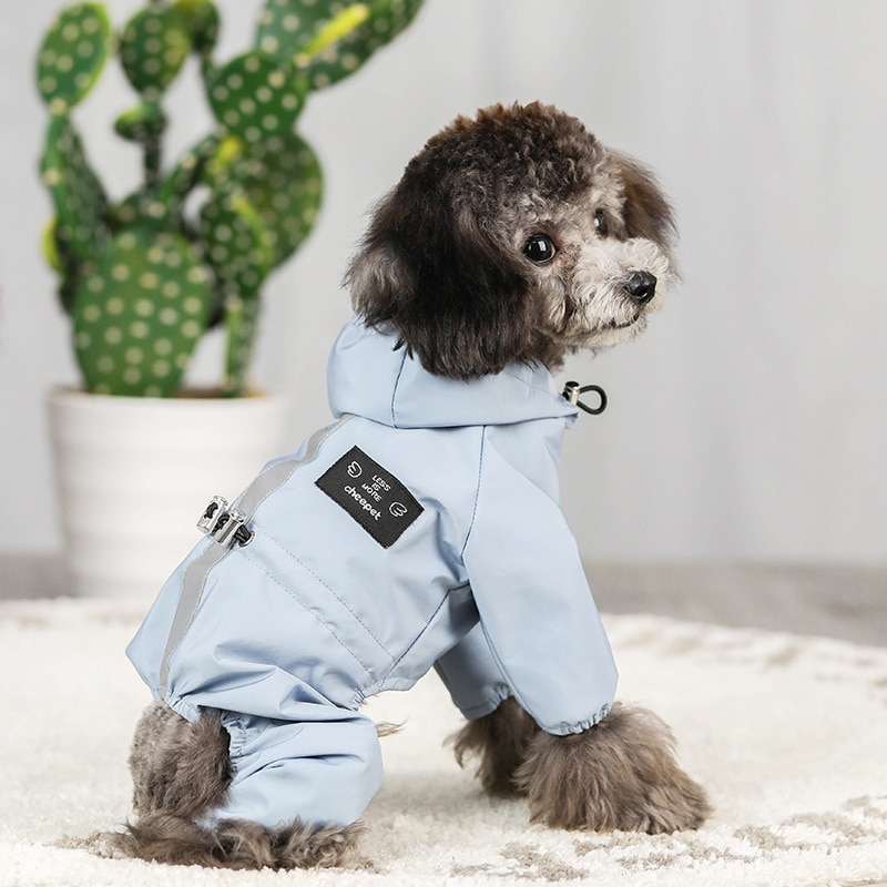 Ropa impermeable para perros - Chaqueta de malla respirable y reflejante para días lluviosos — imagen 2