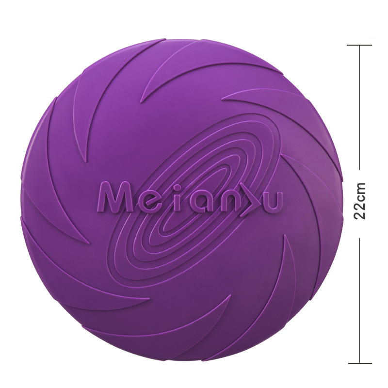 Meianju Dog Frisbee Pet Toys Interactive Toys Pet Frisbee Floating Bite resistant Retrieving Training — image 6