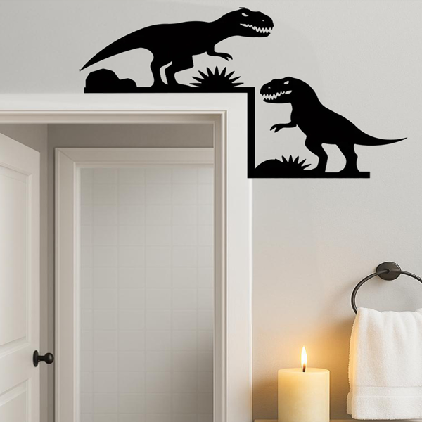 Arco Decorativo Industrial Vintage de Dinosaurio para Habitación Infantil con Estatua de Tiranosaurio (Servicio de Recogida en Temu, TikTok) — imagen 5