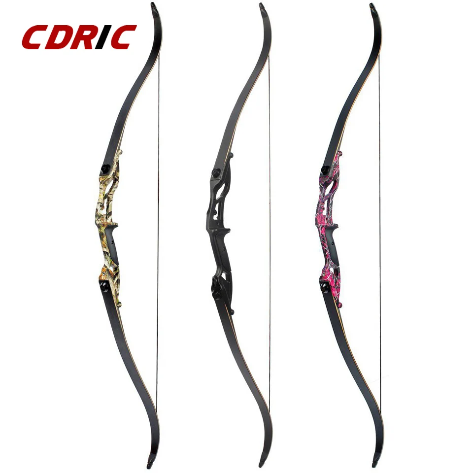 Arco Recurvo F179 de 56" en 3 Colores, 30-50lbs, Arco Desmontable Estilo Americano para Caza, con Accesorios DIY, para Caza y Tiro al Aire Libre, Uso para Principiantes — imagen 2