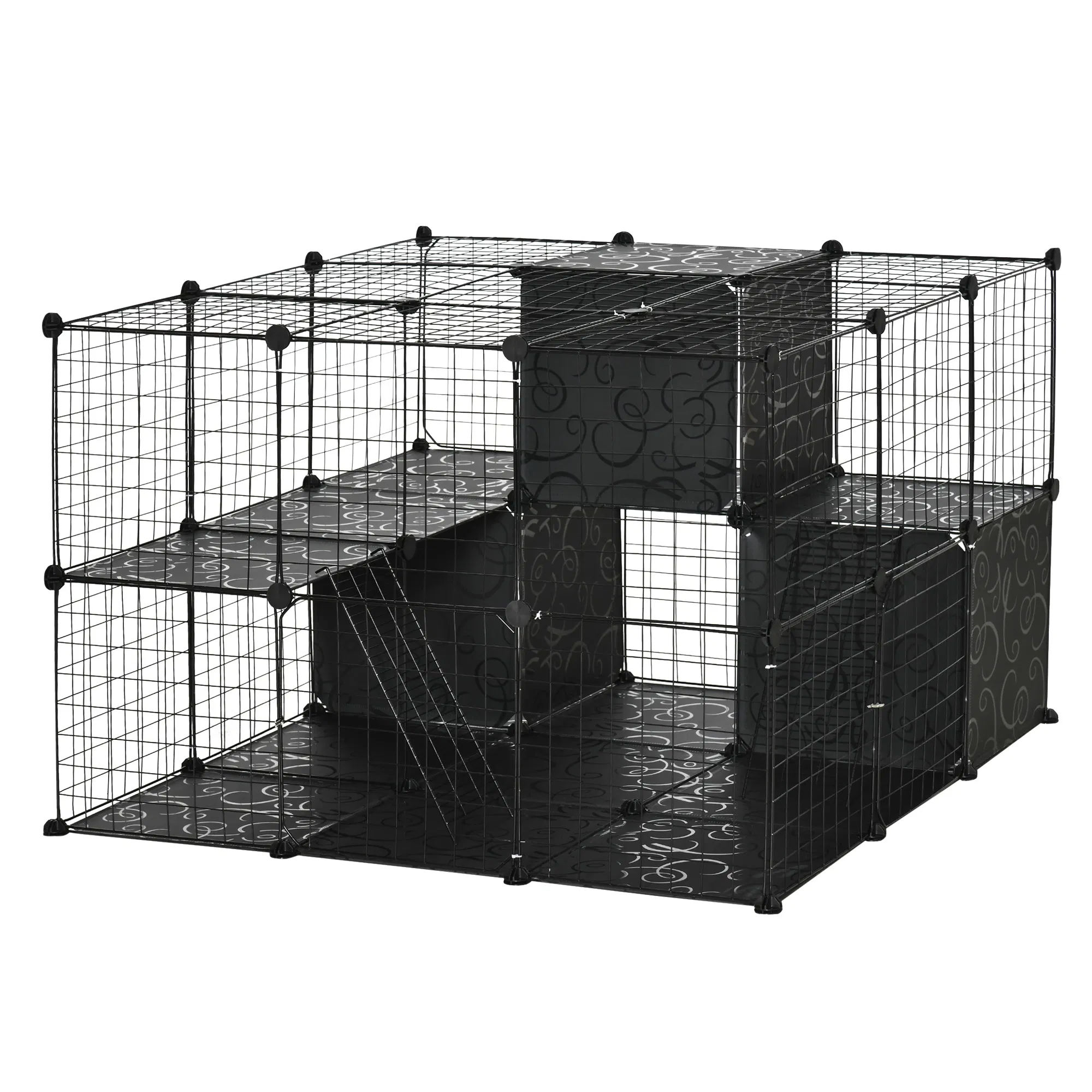 56 Panels Pet Playpen Small Animal Cage for Rabbit — image 1